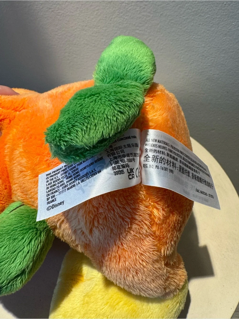Disney Parks 10” Orange Bird Big Feet Orange Blossom Plush